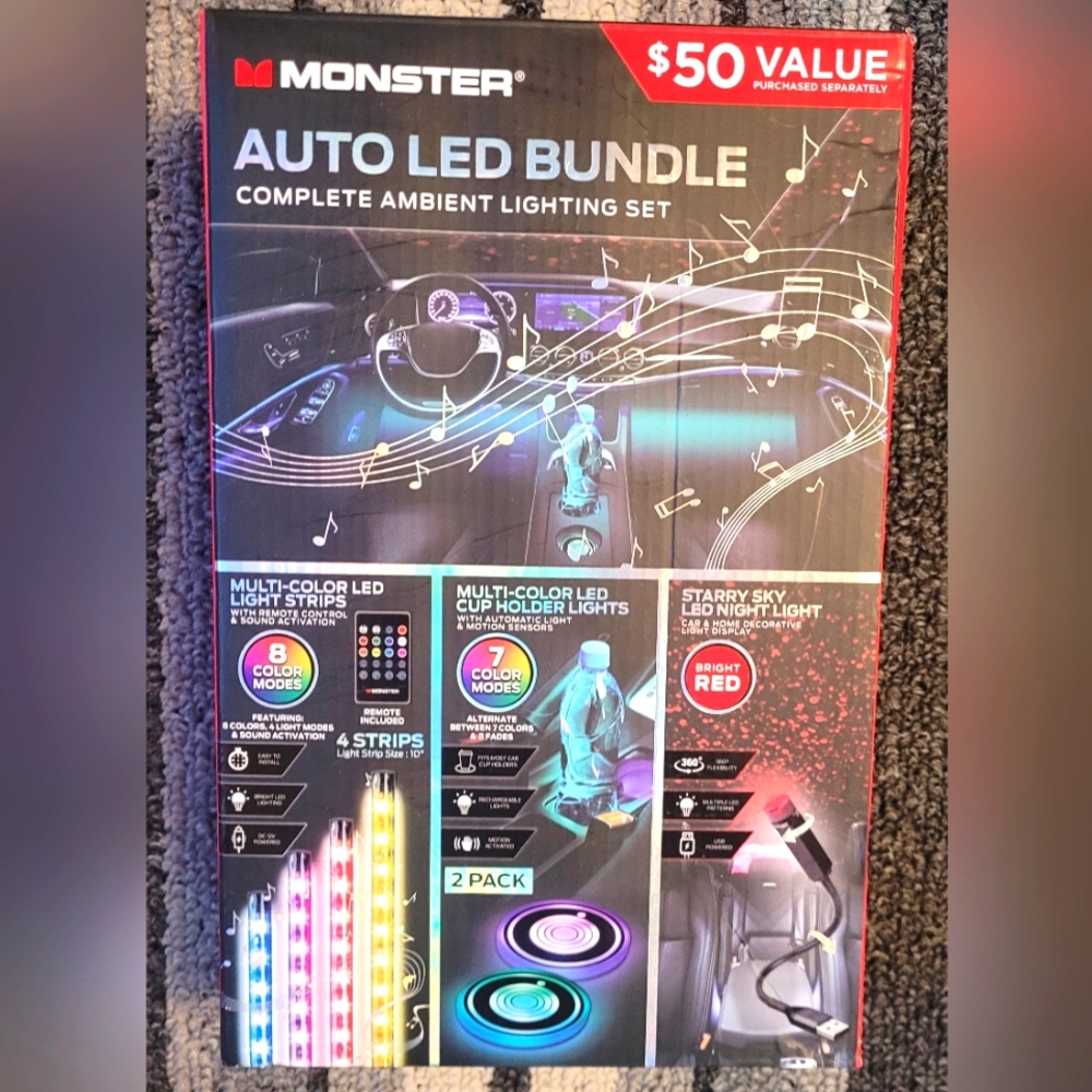 Monster auto led bundle (new)